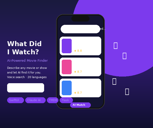 What Did I Watch? App